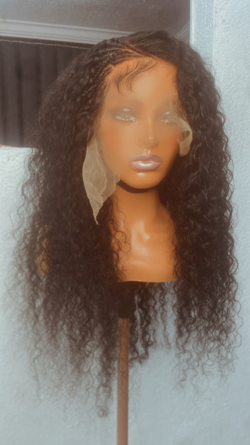 30” Deep wave side braids