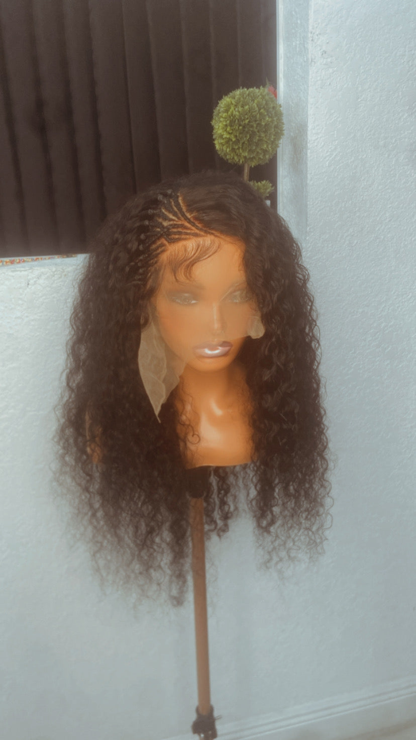 30” Deep wave side braids