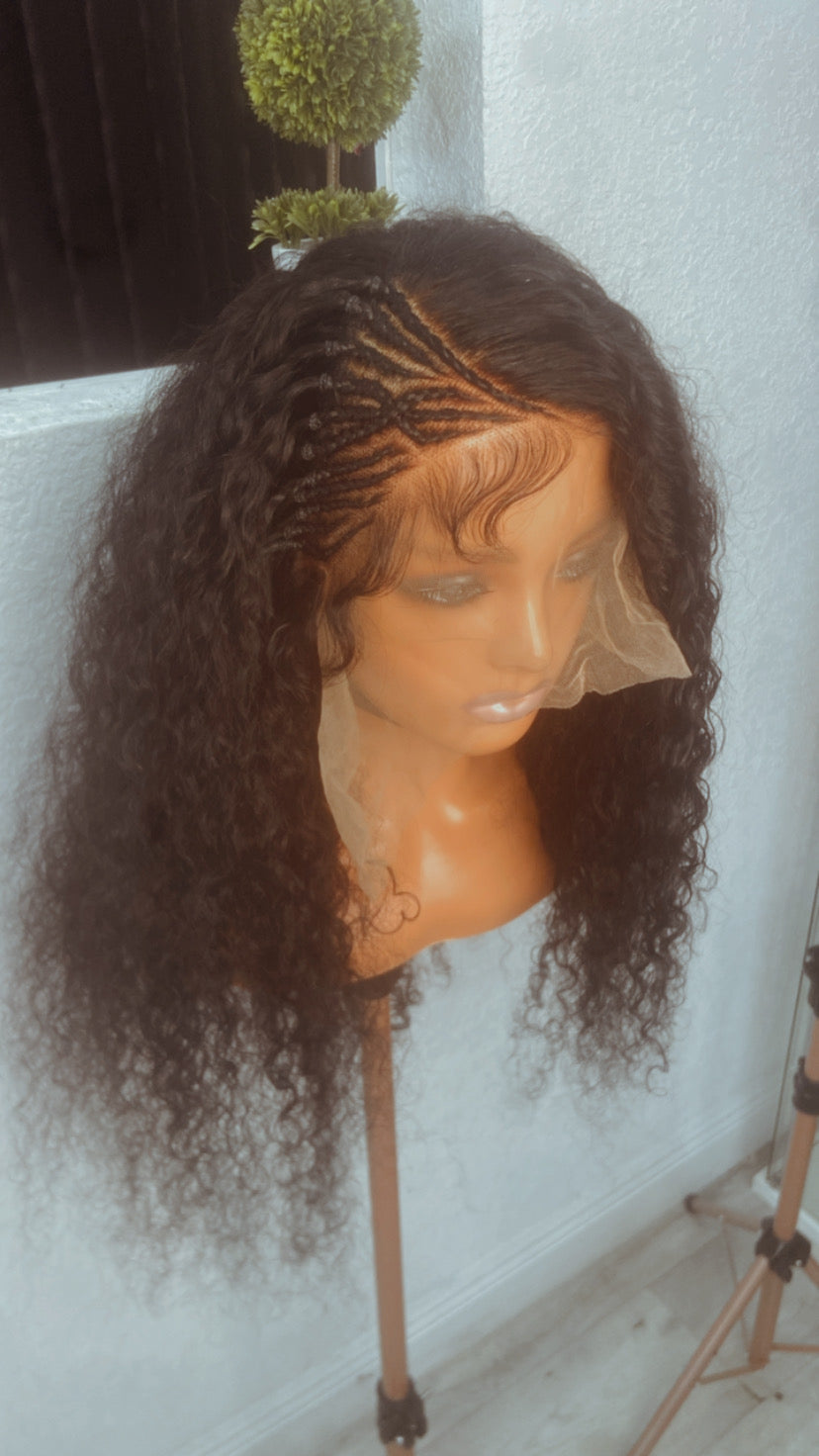 30” Deep wave side braids